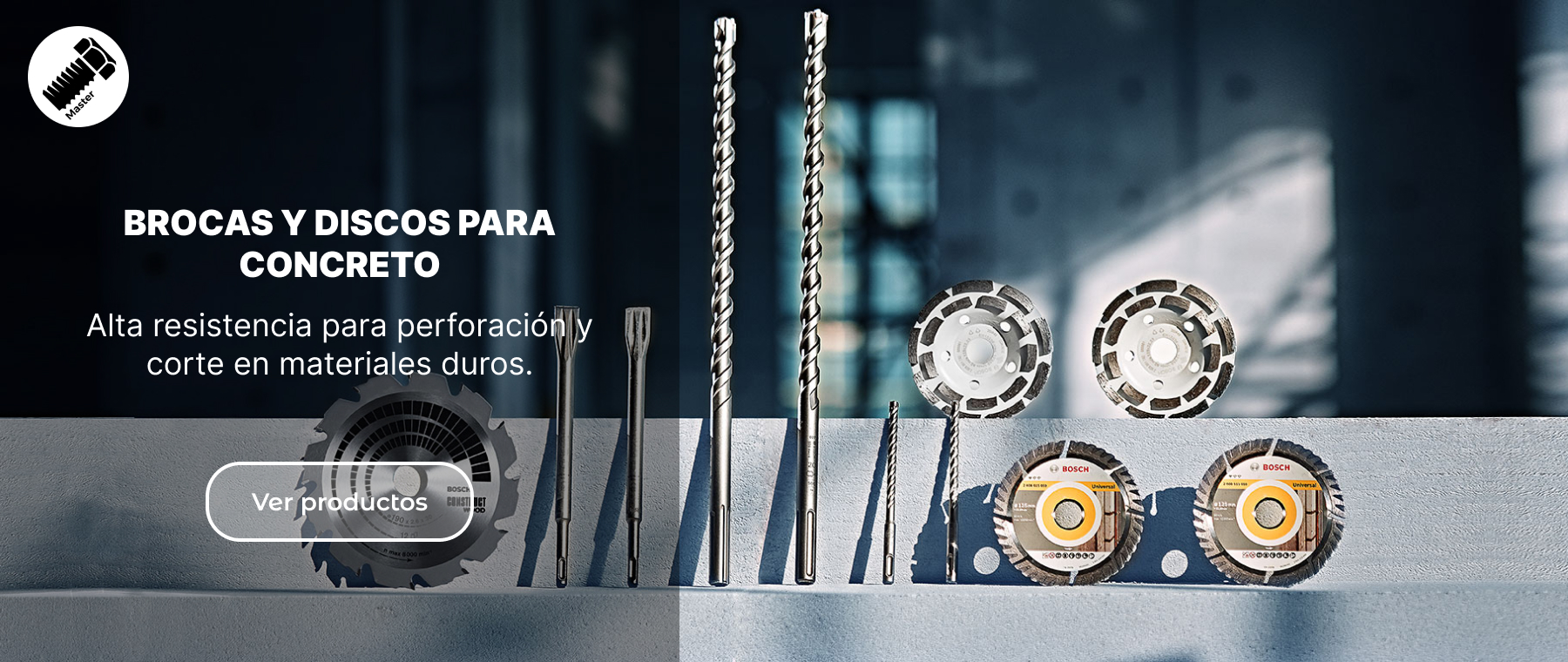 Brocas y discos de concreto