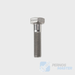 Perno hexagonal de acero inoxidable de alta resistencia, fijación industrial anticorrosiva para maquinaria y construcción.